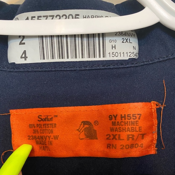 Vintage Navy Work Shirt - Picture 3 of 5